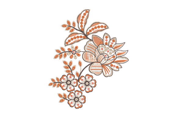 Beautiful Floral Embroidery Design for Etsy Sellers