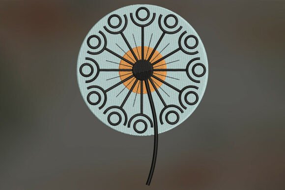 Dandelion Embroidery Design Review for Small Business Merch