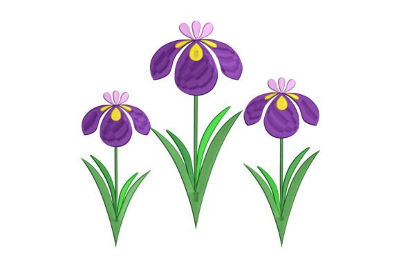 Purple Iris Flower: Elegant Seasonal Embroidery Review