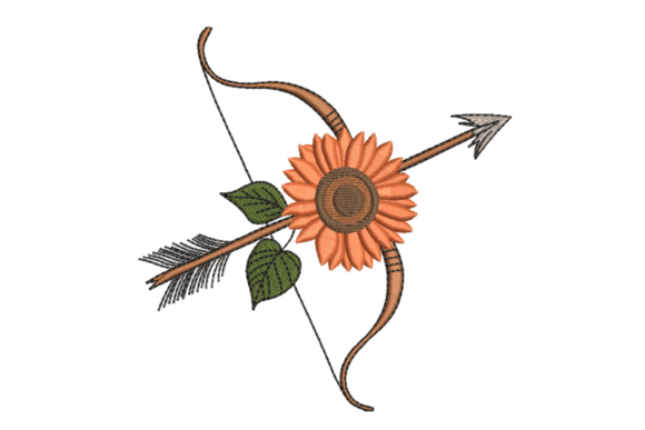 Sunflower Bow Arrow: Seasonal Embroidery Review